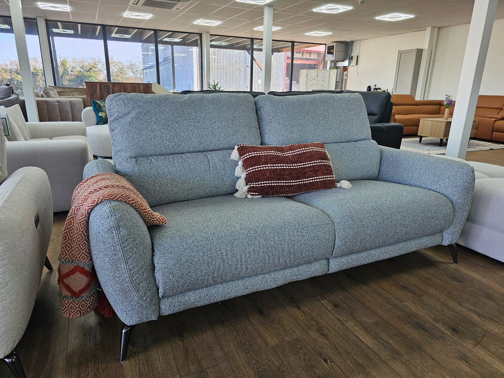Sorrento Electric Recliner Grey 3 Seater