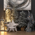 Set Of Three Wooden Lanterns With Archway Design - Main product image | LA Home Decor