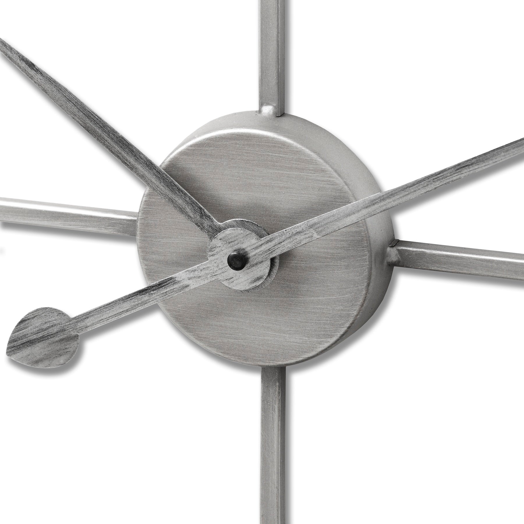 Hill Interiors Large Silver Skeleton Wall Clock