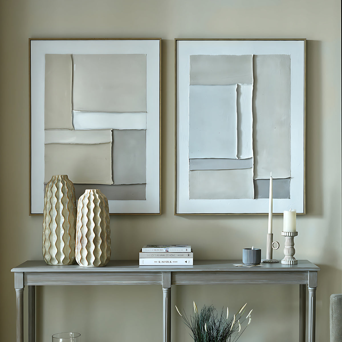 Contempo Beta Framed Painting On Canvas by Hill Interiors