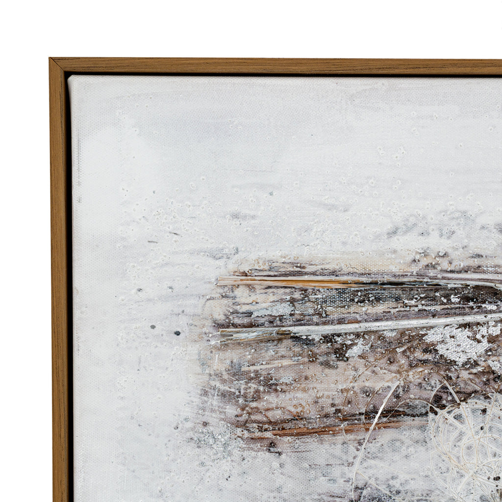 Ethereal Hand Painted Canvas In Frame by Hill Interiors