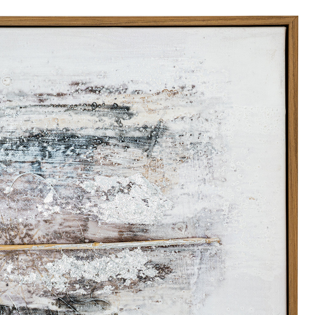 Ethereal Hand Painted Canvas In Frame by Hill Interiors