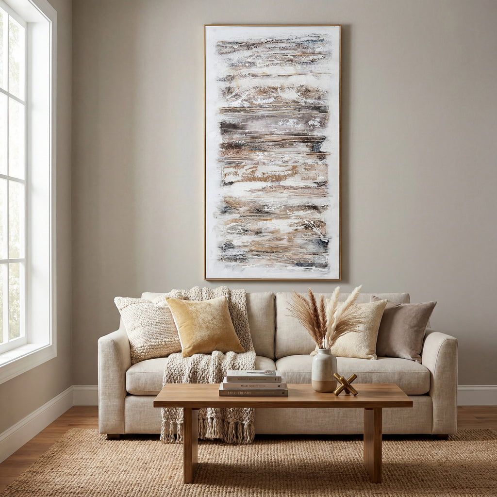 Ethereal Hand Painted Canvas In Frame by Hill Interiors