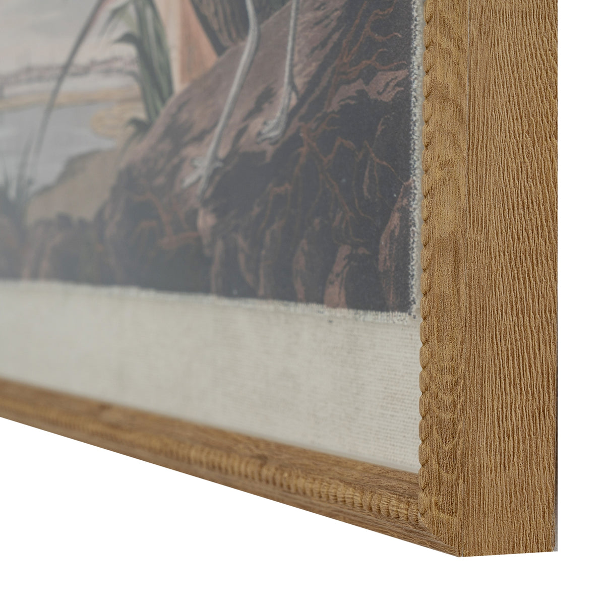 Flora & Fauna Collection Curlews On Linen In Beaded Frame by Hill Interiors