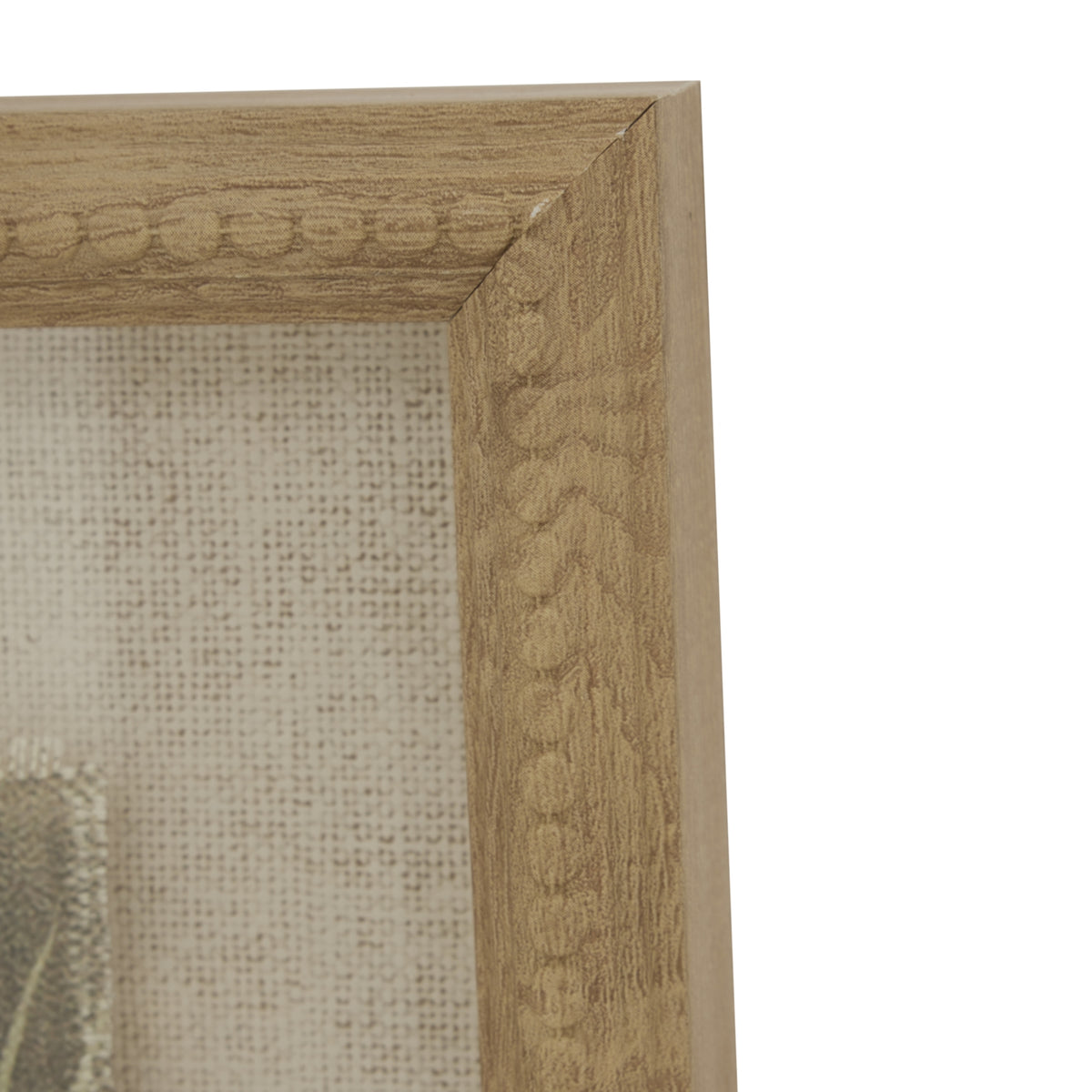 Flora & Fauna Collection Avocet On Linen In Beaded Frame by Hill Interiors