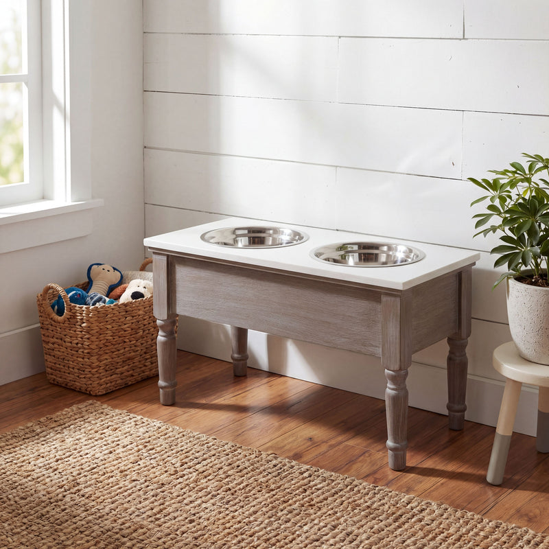 Serene Collection Pet Feeder Table - Main product image | LA Home Decor