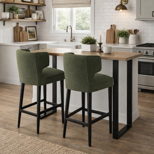 Avia Moss Barstool - Main product image | LA Home Decor