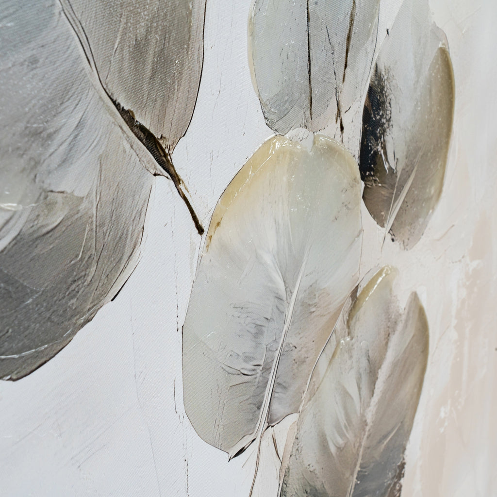 Silvra Hand Painted Canvas In Frame by Hill Interiors