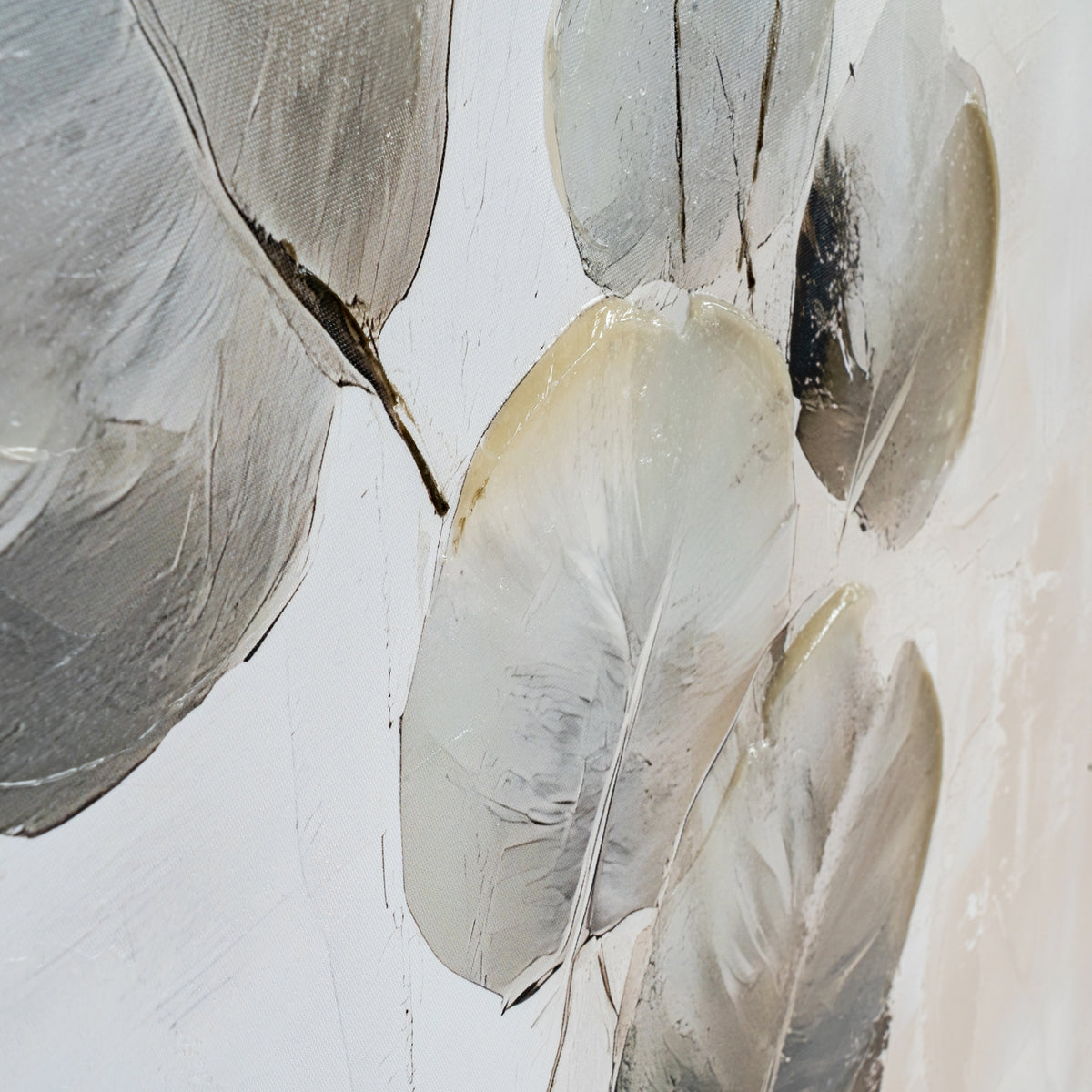 Silvra Hand Painted Canvas In Frame by Hill Interiors