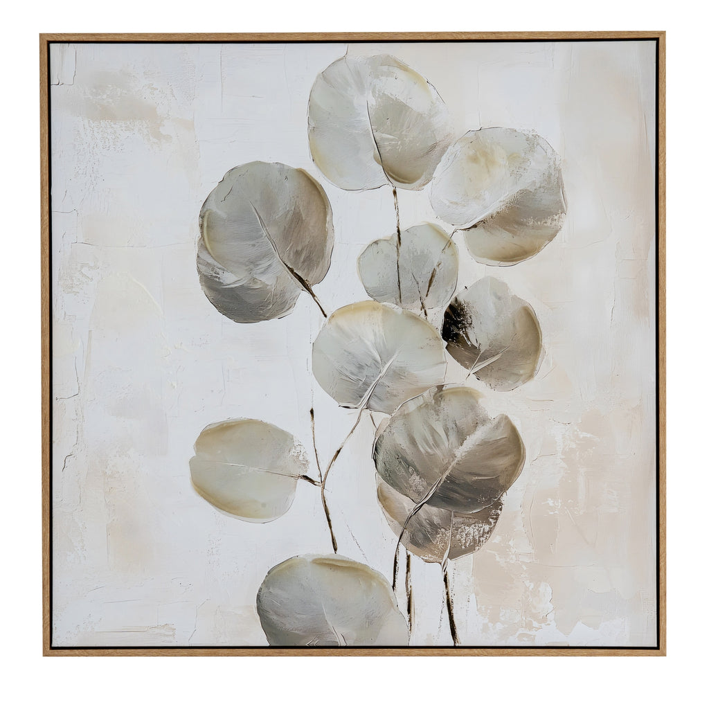 Silvra Hand Painted Canvas In Frame by Hill Interiors