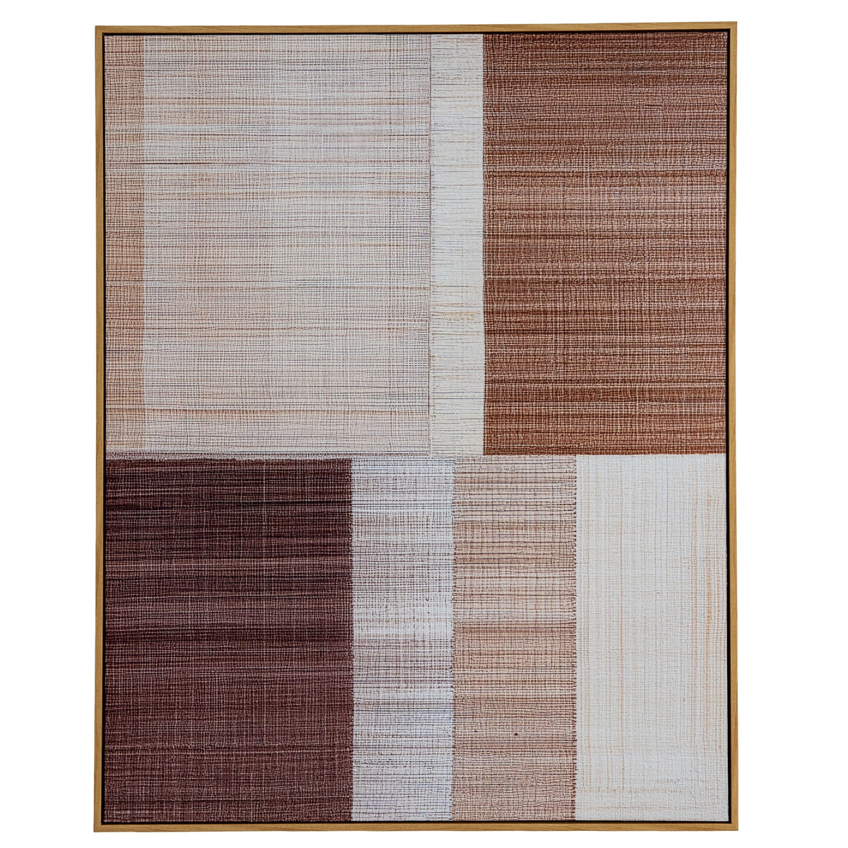 Umbora Hand Painted Canvas In Frame by Hill Interiors