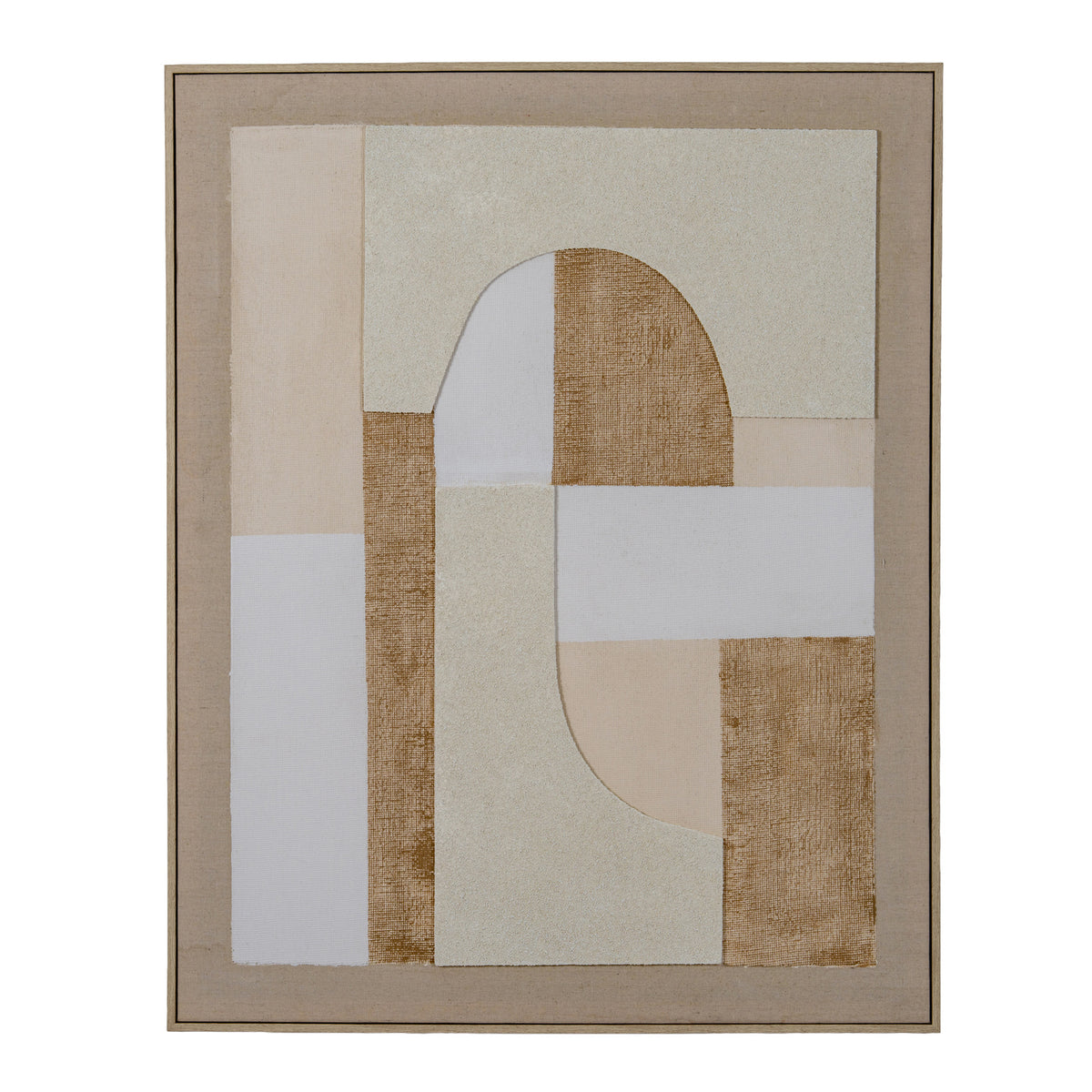 Portina Linen Textured Canvas in Frame by Hill Interiors