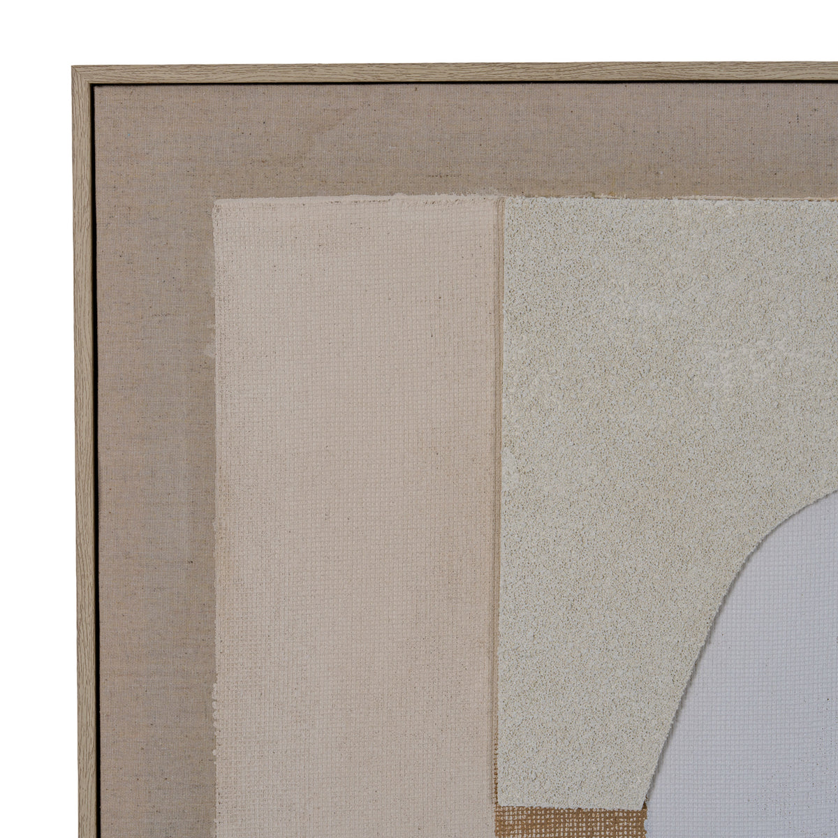 Portina Linen Textured Canvas in Frame by Hill Interiors
