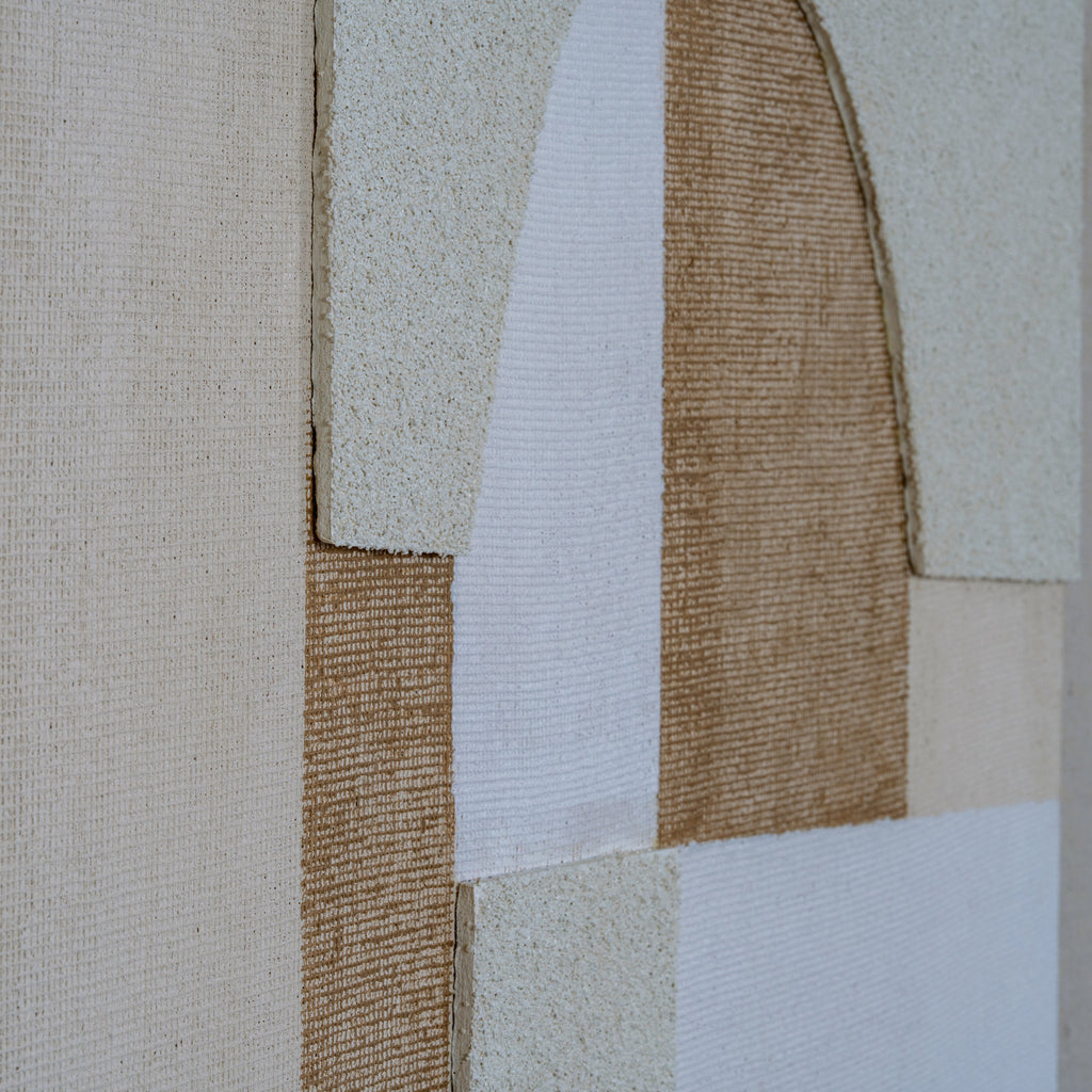 Portina Linen Textured Canvas in Frame by Hill Interiors
