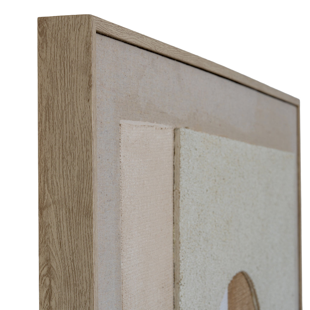 Portina Linen Textured Canvas in Frame by Hill Interiors