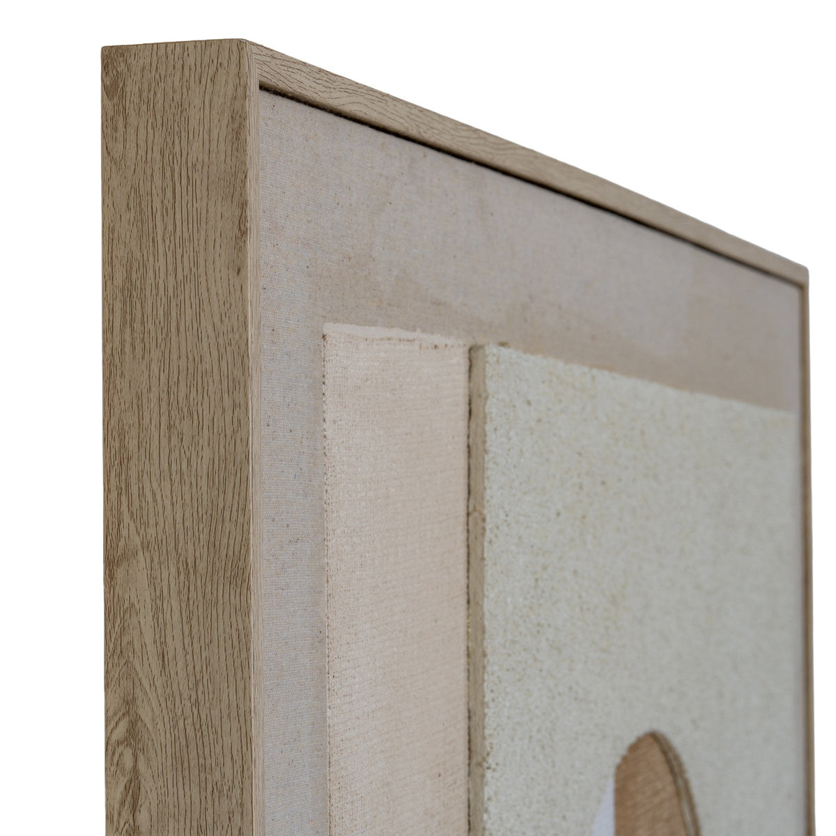 Portina Linen Textured Canvas in Frame by Hill Interiors