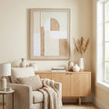 Portina Linen Textured Canvas in Frame by Hill Interiors