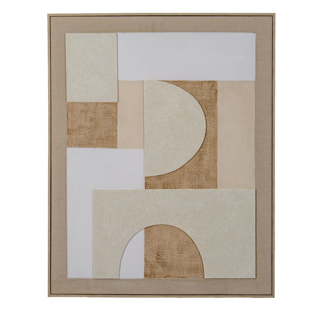 Lumera Linen Textured Canvas in Frame by Hill Interiors