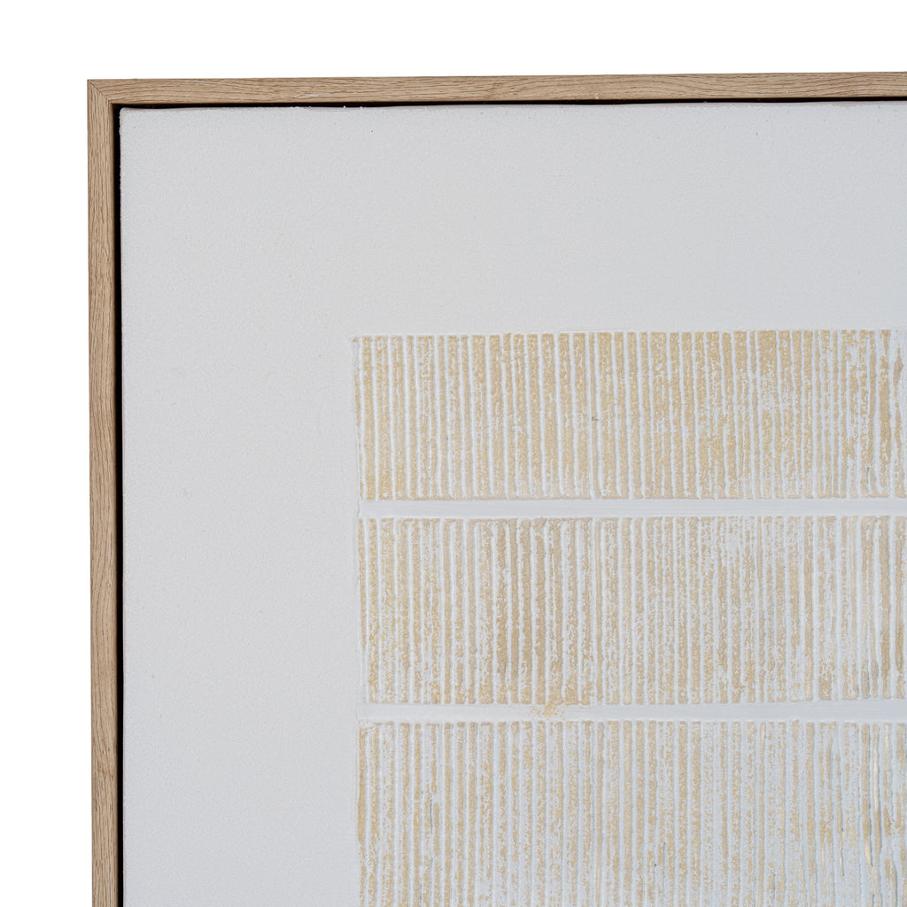 Sola Textured Line Canvas in Frame by Hill Interiors