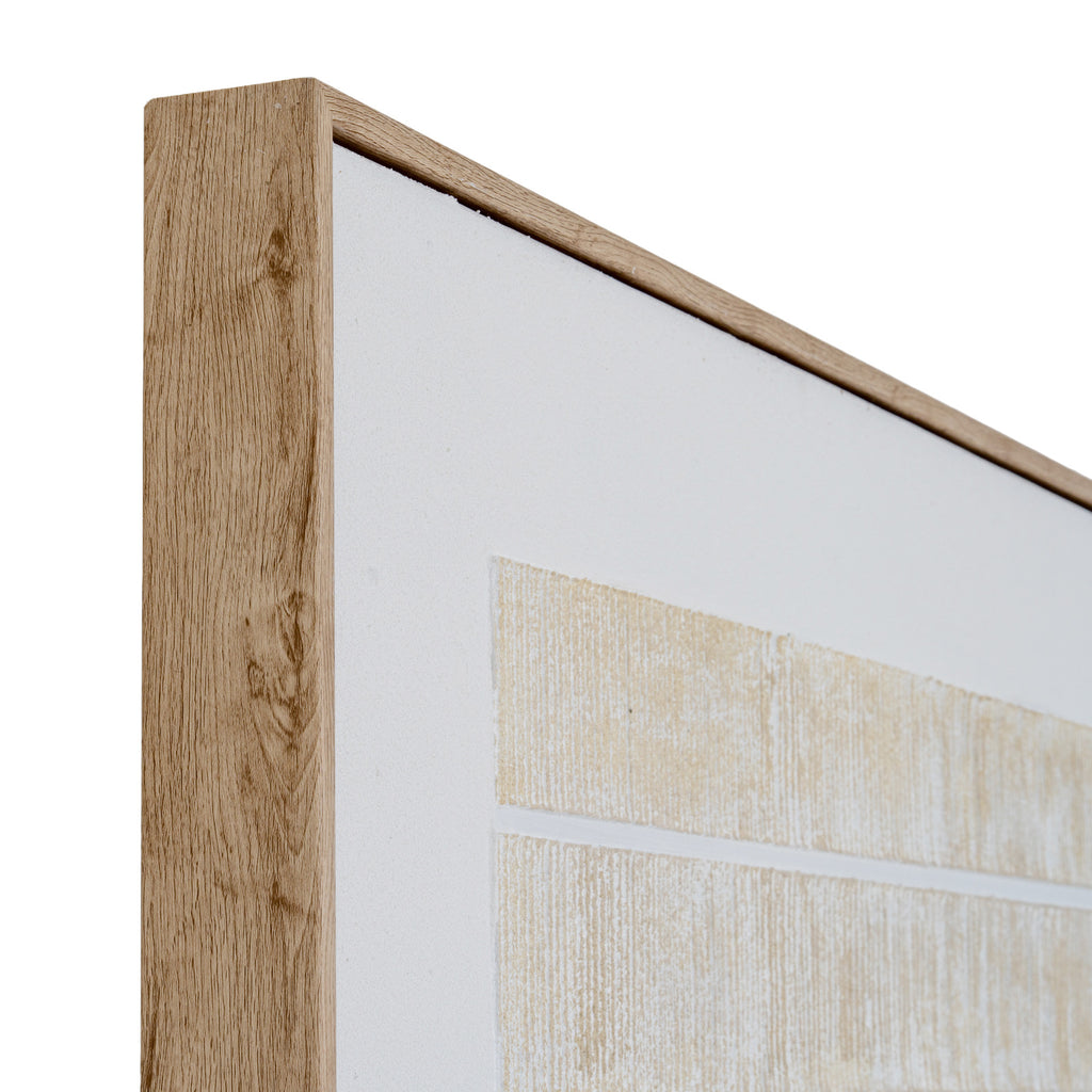 Sola Textured Line Canvas in Frame by Hill Interiors