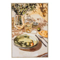 Alfresco Evening Hand Painted Canvas in Frame by Hill Interiors