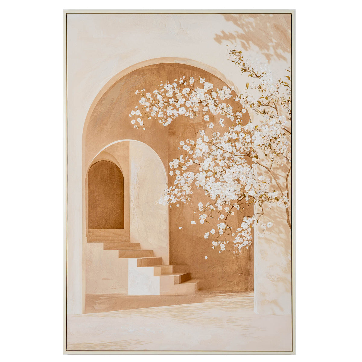 Milos Handpainted Canvas in Frame by Hill Interiors