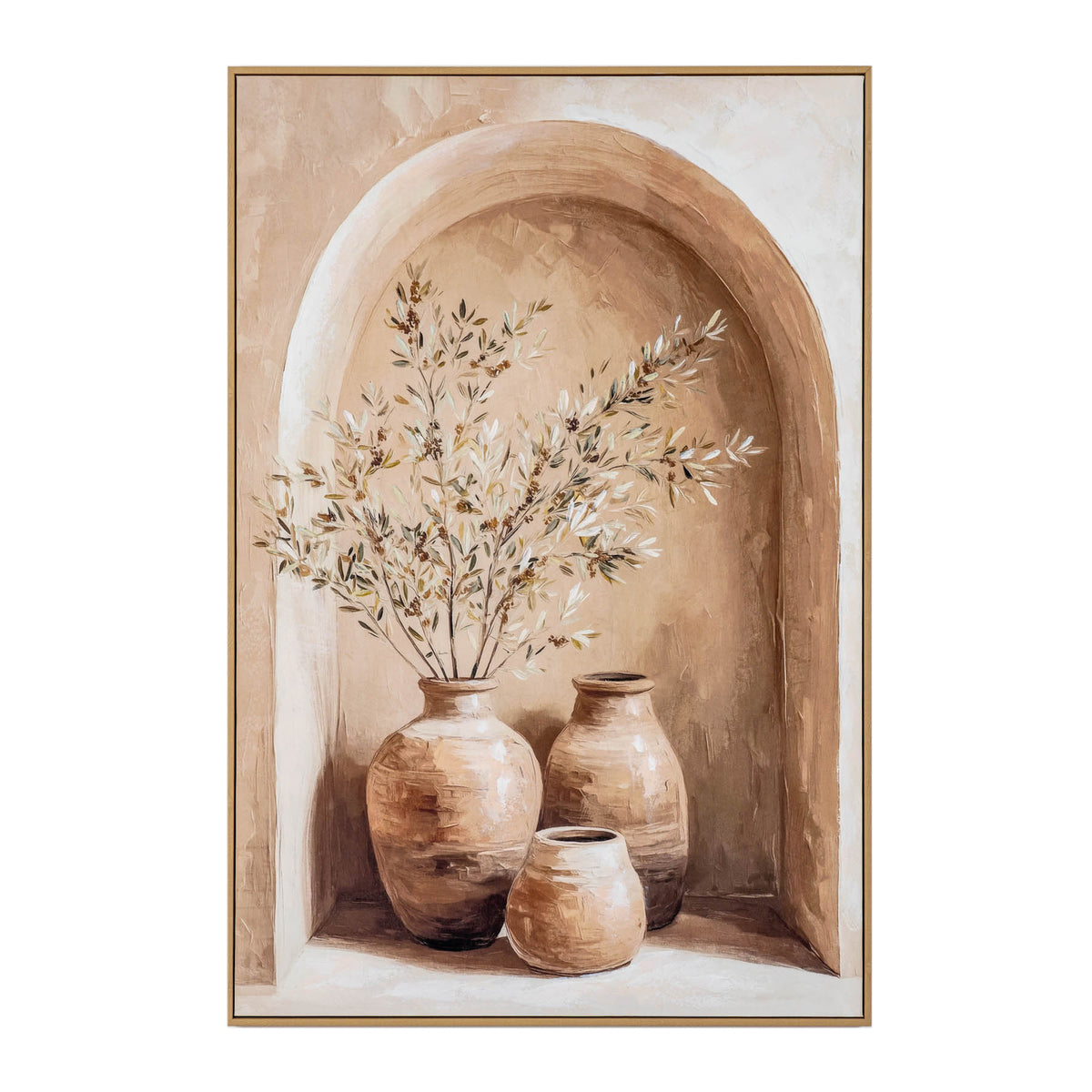 Siena Handpainted Canvas in Frame by Hill Interiors