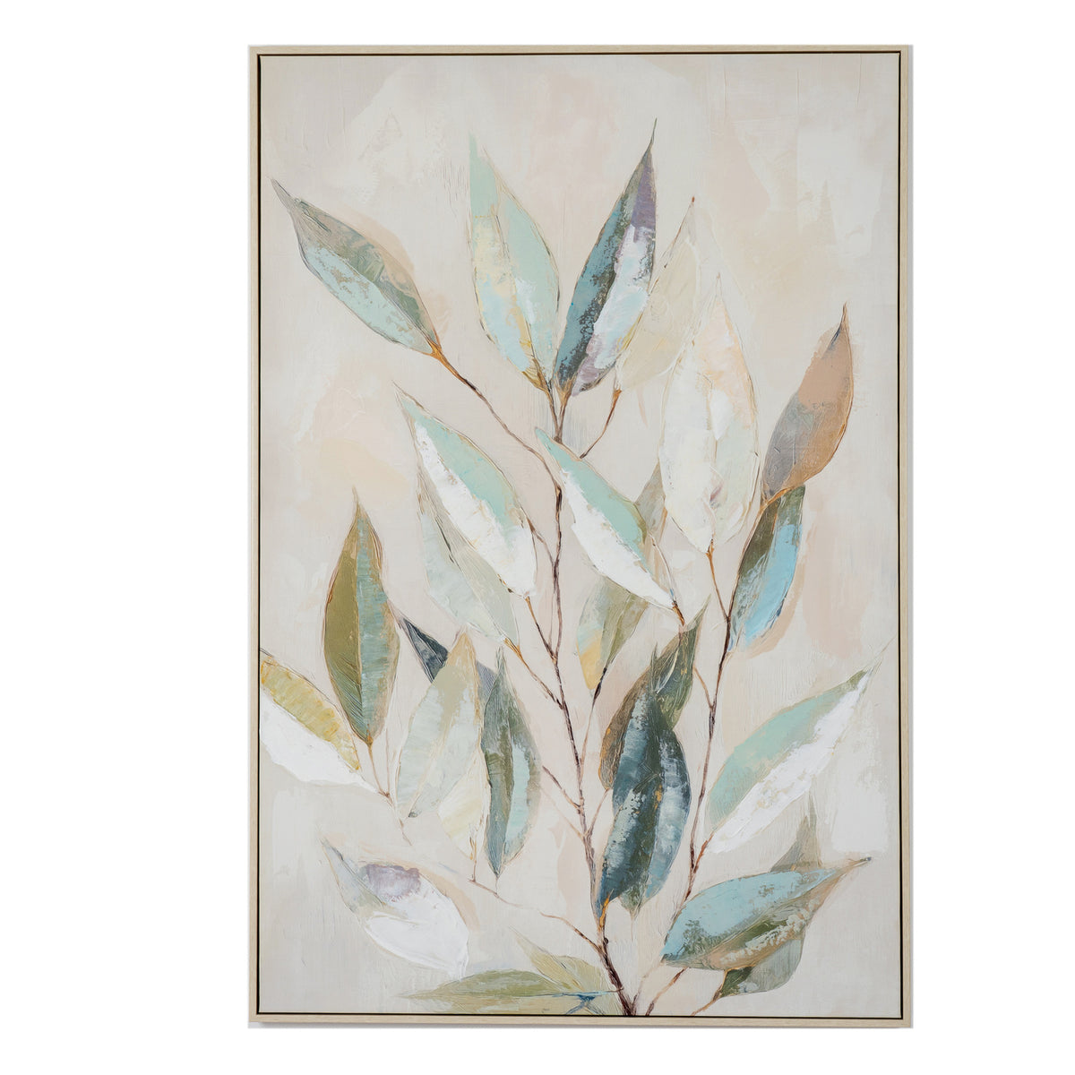 Willow Light Handpainted Canvas in Frame by Hill Interiors