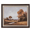 Autumn Landscape Hand Painted Canvas in Classic Frame by Hill Interiors