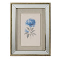 Rosalie Textured Paper Rose in Mirrored Frame by Hill Interiors