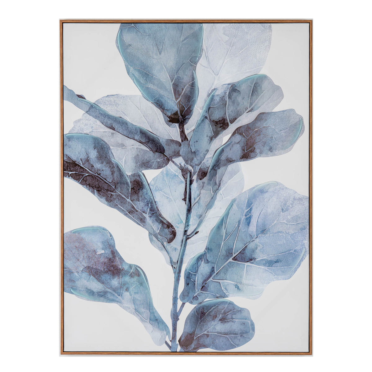 Sevra Eucalyptus Hand Painted Canvas in Frame by Hill Interiors
