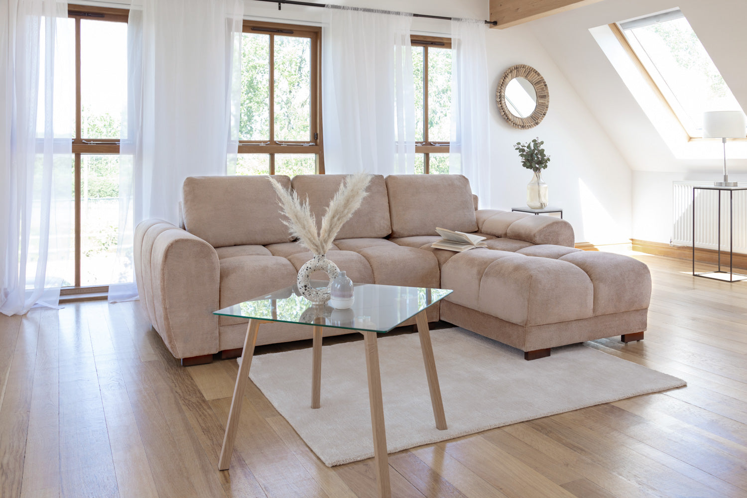 Azzuro Sofabed Mocha Universal Corner