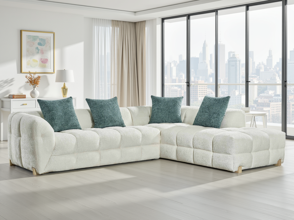 Genoa Sofa Beige Right Hand