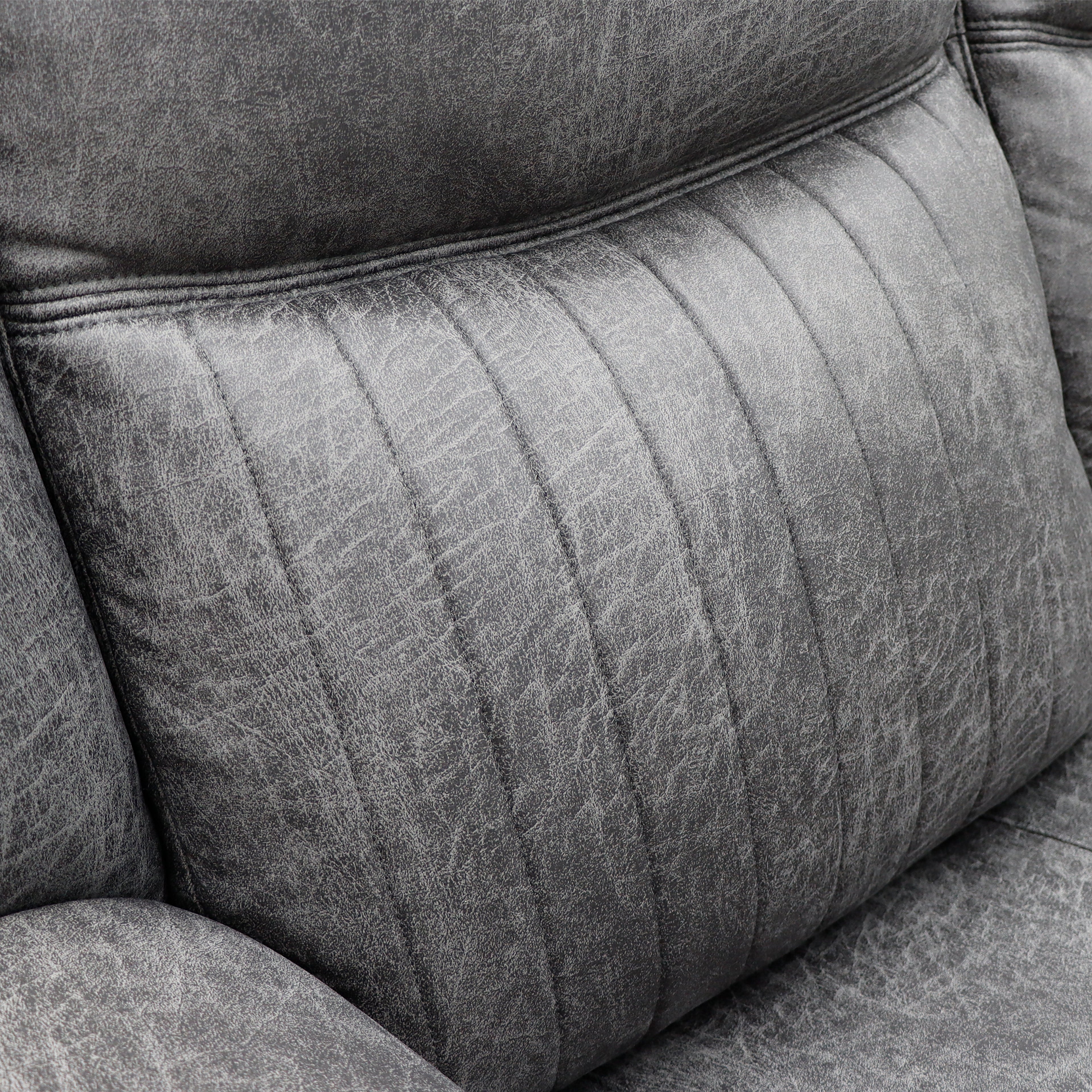 Leon Electric Recliner Sofa Grey Armchair