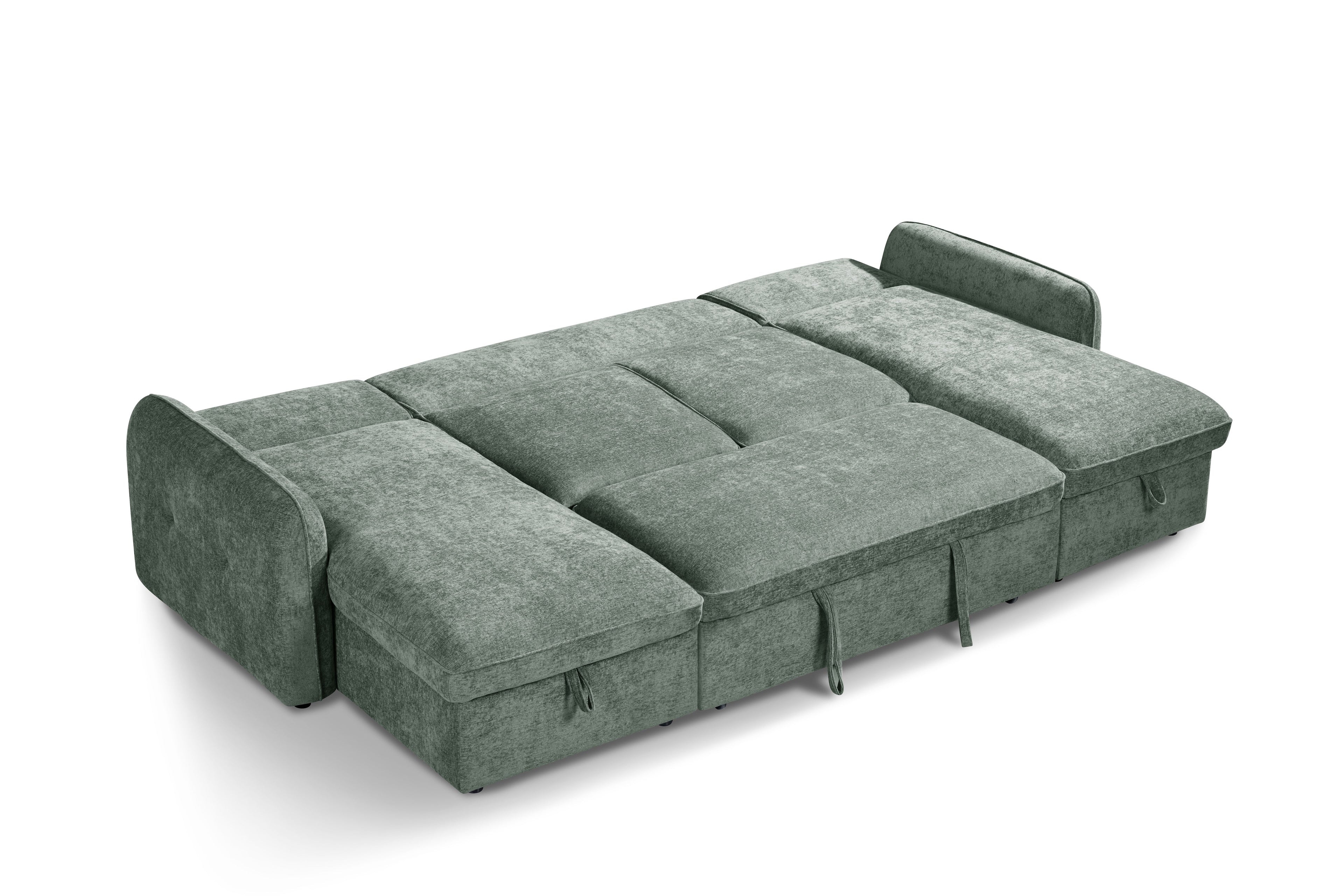 Moscow Sofabed Green U Shape Corner