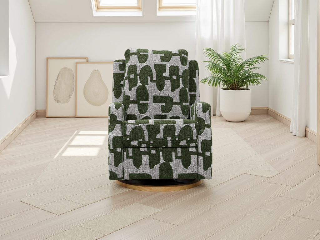 Seville Electric Reclining Chair Green