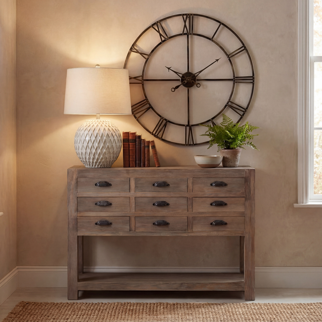 Lattice Ceramic Table Lamp With Linen Shade - Side view | LA Home Decor
