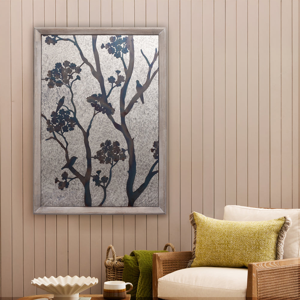 Paloma Antique Wall Mirror – Weathered Oak